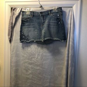 Deuce jean mini skirt